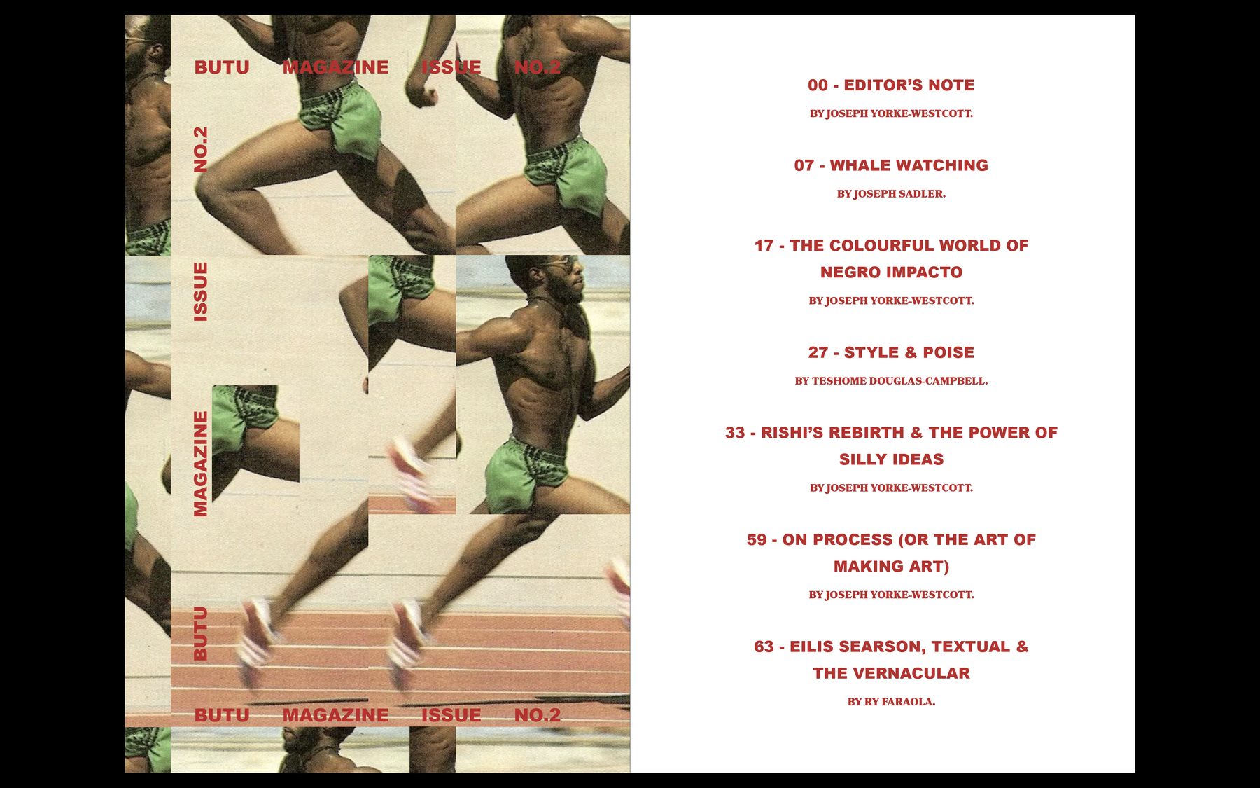 BUTU Magazine Issue 2 spread